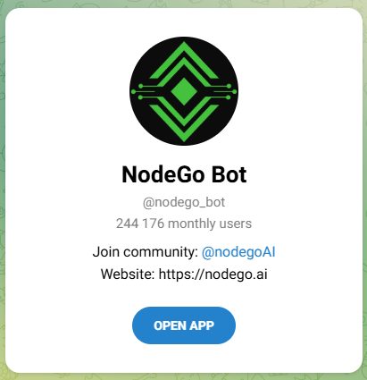 nodego telegram application